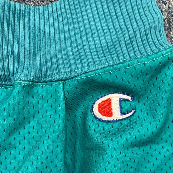 Vintage 90s Charlotte Hornets NBA Champion Athletics Basketball Shorts Sz 38 - Picture 3 of 9